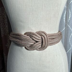 Leather shop braided belt with some stretch